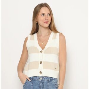 Hollister Knit Button Sweater Vest